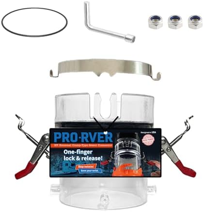 RV Sewer Hose Connector- Push & Clamp Lock System (Push & Lock Connector 1 pcs) - Image 2