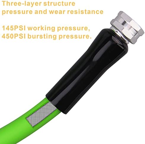 Garden Hose ，5/8" x 50 ft, Flexible and kink Resistant Heavy Duty Durable tubing - Image 4