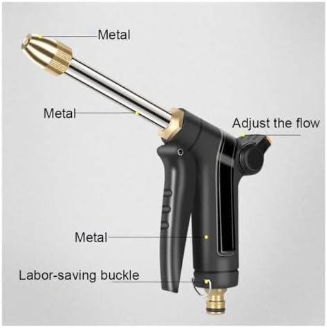 High Pressure Water Gun Garden Hose Spray Nozzle Metal Foam Lance Washing Cleaning Tools Hidrolavadora Para(Water Gun Set) - Image 3