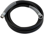 Guitrees 2026 Upgraded Leader Garden Hose 10ft x 5/8", Heavy Duty Short Water Hose, Male to Female Nickel-plated Brass Fittings, Five Layered Braiding, 1000PSI Burst, 300PSI Working (Black) by Guitrees