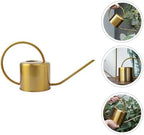 SUPVOX Brass Watering Can Long Spout Stainless Steel Spraying Bottle for Indoor Gardening 1300Ml Practical Flower Watering Pot for House Plants - Image 5