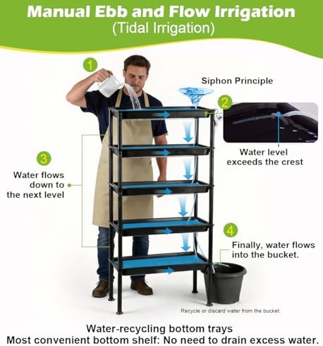RooTrimmer 5-Tier Hydroponics Growing System, Plant Stand with Grow Lights - Image 3