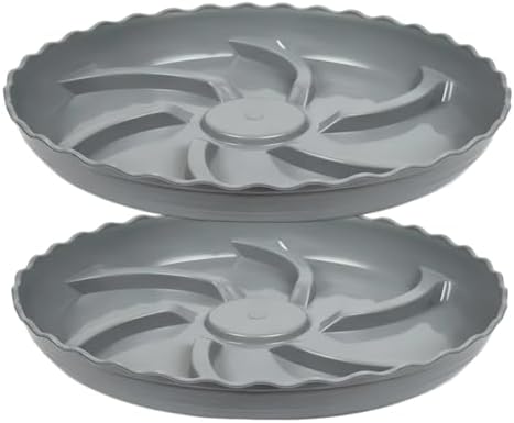 Prettyia Plant Pot Tray and Plant drip Tray Pot Saucers by Prettyia