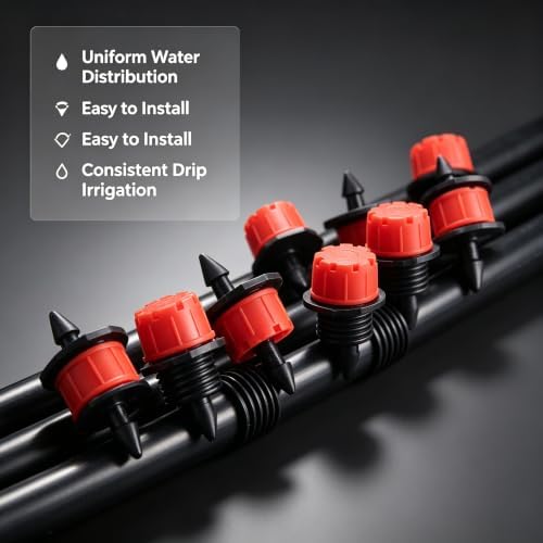 200 Pcs Adjustable Irrigation Drippers Sprinklers,Universal - Image 4