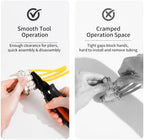 2 PCS Push to Connect Fittings Air Line Disconnect Tool Kit - Image 5