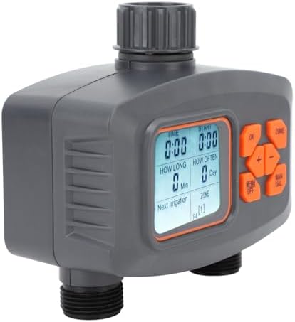 2 Outlet Sprinkler Timer, 2 Zone Automatic Irrigation Controller with by Fdit