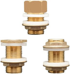 8PCS Brass Tank Fittings Silicone Gasket Copper Tubing Fish Tanks Connectors Garden Irrigation Hose Adapter(2) - Image 4