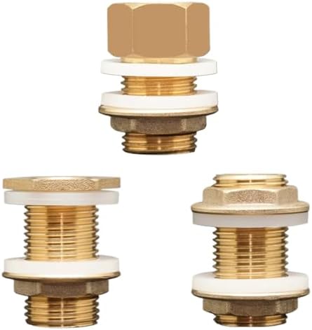 8PCS Brass Tank Fittings Silicone Gasket Copper Tubing Fish Tanks Connectors Garden Irrigation Hose Adapter(6) - Image 4