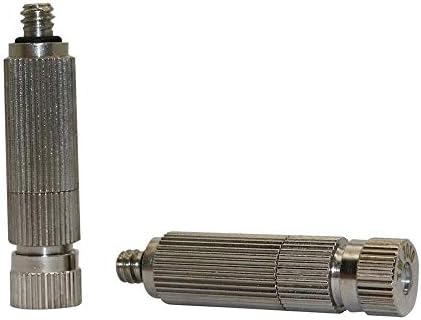 Hose Connector 3/16" Male Thread Misting Sprayers with Net Filter Stainless Steel Garden Cooling Humidify Misting System Water Sprinkler 40 Pcs (Color : 0.1 mm Mist) - Image 5