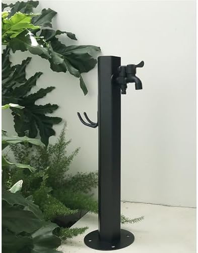 Outdoor Faucet Column, Freestanding Hexagonal Garden Water Column with Hook and Faucet Garden Hose Holder for Patio/Backyard by Unknown