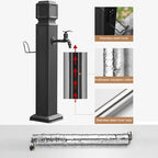 Stainless Steel Outdoor Water Column with Extender, Freestanding Faucet & Spray Gun, Versatile Garden Hose Holder, Durable Spigot Post for Efficient Watering - Image 3
