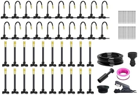 Drip Irrigation System with Nozzle Adjustable Sprinkler Head by Unknown