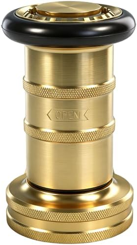 2 Inch Fire Hose Nozzle Brass NPSH/NPT Nozzles 108GPM 100PSI by SpringSpray