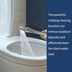 Shut-Off Valve RV Black Tank Cleaner Wand,RV Tank Flexible Swivel Stick Rinser,360 Degree Swivel Adapter and Power Nozzle, Black Tank Rotary Cleaning Action,Easy Clean - Image 6