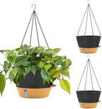 ZMTECH Large 12Inch Self Watering Hanging Planter, Water Window & Chain by HighQualityGardeningTools