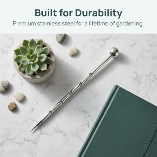 Kisangel Stainless Steel Soil Sampler Probe 28cm for Moisture Monitoring - Image 3