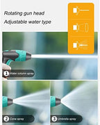 Garden Mobile Hose Reel with Water Pipe, Wall/Floor Mounted Water Hose Holder with Crank Handle, Portable Hose Storage Stand Water Pipe Rack, for Outside Gardening Car Cleaning Watering - Image 6