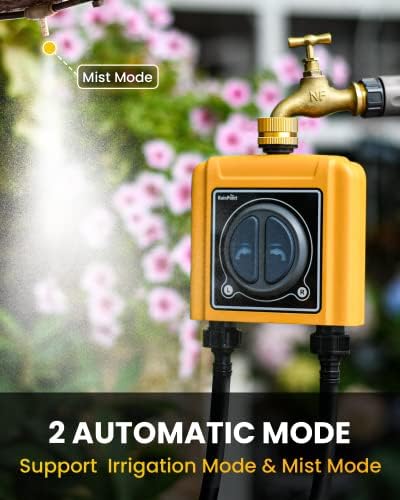 RAINPOINT WiFi Hose Timer, Smart Water Timer for Garden, Drip Irrigation Controller System with Wi-Fi Hub Automatic Manual Watering, Alexa APP Voice Control - Image 2