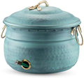 LifeSmart Decorative Garden Hose Storage Holder Pot with Lid | Expandable Water Hose Container 12 x16 inches | Heavy Duty Hose Hider | Holds 150 ft Hose Outdoor and Indoor Use by Cololight