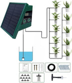 Naroote Solar Drip Irrigation System, 10 Potted Plants Automatic Watering Kit, Digital Display Irrigation Controller with 30x7 Timer Modes, Ideal for Patio, Garden, Greenhouse & Balcony, - Image 2