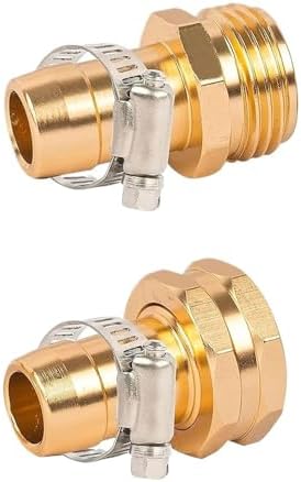 Garden Hose Repair Connector with Clamps, compatible with the 3/4" or 5/8" Garden Hose Fitting(6 Set (US Standard)) - Image 2