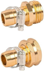 Garden Hose Repair Connector with Clamps, compatible with the 3/4" or 5/8" Garden Hose Fitting(6 Set (US Standard)) - Image 2
