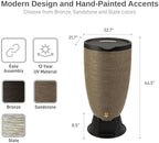 RTS Home Accents 50-Gallon Newport Rain Barrel with Stand and Removable Lid, Sandstone Color - Image 3