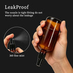 4oz Amber Glass Spray Bottles for Essential Oils with Funnels, Label&Marker - Image 3