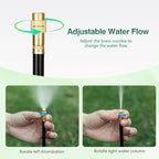 Drip Irrigation System,99FT Garden Watering System with 30 Nozzles,360 Adjustable Micro Spray Sprinkler Kit,Garden Irrigation System,Greenhouse Accessories,Atomizing System for Yard,Lawn,Plants - Image 5