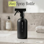 MaisoNovo Black Glass Spray Bottle for Hair | 16.9 Oz, Pack of 2 - Image 3