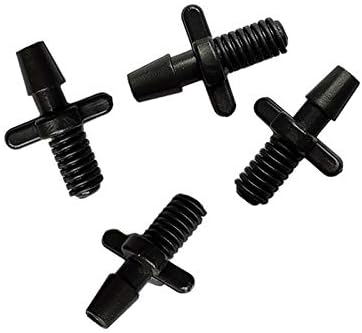 Garden Lawn Sprinkler Irrigation System 100Pcs 3 / 5mm Threaded Connector for Barbed Joint Drip Hose Plastic Barb Fitting - Image 6