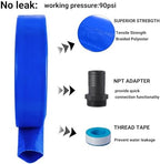 2" (Flat 3.4’’ width) x 100 FT Pool Backwash Hose Kit with Male NPT Adapter - Image 4