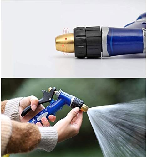 Garden Hose Nozzle, Hose Spray Nozzle with Adjustable Spray Patterns, Hose Sprayer Heavy Duty Metal Water Hose Nozzle for Hand Watering Plants and Lawn, Car Washing, Pa - Image 5