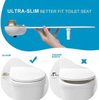 GLIGAM Ultra-Slim Bidet Attachment for Toilet，Non-Electric Bidet Attachment - Image 2
