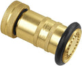 Fire Hose Nozzle 1" NPSH/NPT Fire Fighter Hose Nozzle 100 psi 75 gpm by NOVINO