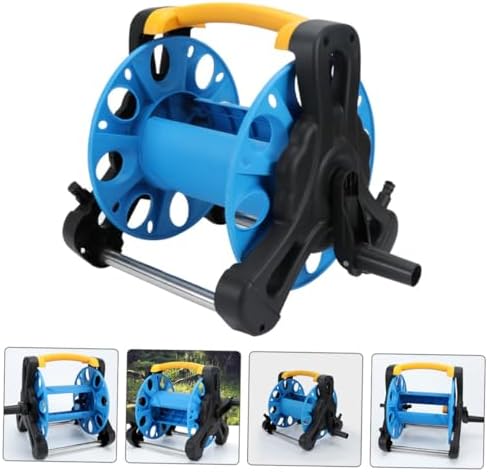 Levemolo Freestanding Garden Hose Storage Reel Heavy Duty Hose Holder for Outdoor Use Smooth Design Versatile Organizer for Keeping Your Garden Tidy - Image 7