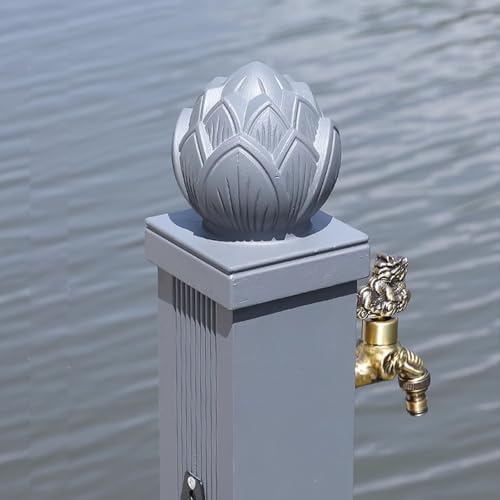 Aluminum Vertical Garden Water Column, Freestanding Outdoor Faucets, Garden Hose Holder, Water Hydrant (for Car Washing and Watering)(114 cm/44.9in) - Image 4