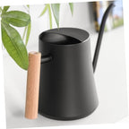 Watering Can Wooden Handle Vintage Stainless Steel with Long Spout - Image 4