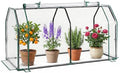 Happygrill Portable Mini Greenhouse w/Roll-up Zipper Door & PE Cover by HAPPYGRILL