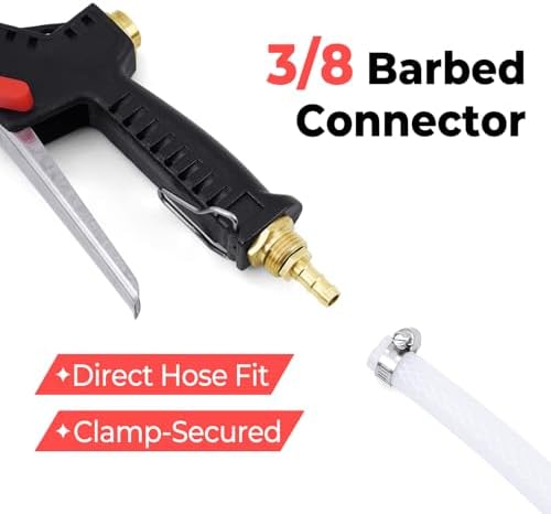 Heavy Duty Adjustable Spray Gun, 3/8"Brass Hose Barb, Agricultural Spray Gun-Up to 5.5GPM, 400 PSI - Image 5