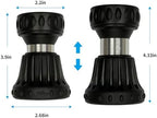 Cyprium Water Hose Nozzle Spray Water Nozzles 2 Pcs For Garden Fireman Style Hose Nozzle Black & Pink Outdoor Hose Nozzle Sprayer High Pressure Watertight Connections For Reliable Use In Gardening - Image 3