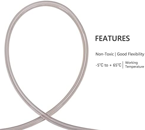 DERNORD PVC Tubing 3/16"ID X 7/16"OD Flexible Clear Vinyl Hose 100 Feet for Food Grade - Image 4