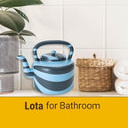 African Delights Watering Can - 1 Gallon Plastic Colorful Watering Jug - Watering Can - Made in Africa - Lota for Bathroom Blue/Black - Image 3