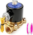 BAOMAIN 1/2" PT Brass Solenoid Valve DC 12V Normally Open Valve by Baomain