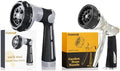 FANHAO Garden Hose Nozzle with Thumb Control+Heavy Duty Garden Hose Nozzle by FANHAO