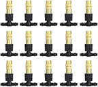 Copper Misting Nozzle 1/4'' Barb Tee Connector Adjustable Brass Mist Spray Atomizer Watering Garden by Unknown