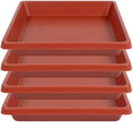 Plant Saucer 12 Inch Square 4 Pack, Plastic Plant Drip Trays, Plant Saucers for Indoors and Outdoors, Flower Pot Saucers, Saucers for Potted Plants, Planter Saucer, Plant Water Catcher Trays for Pots by Unknown