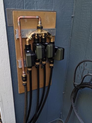Rocky Mountain Goods Brass Hose Splitter 4 Way - Heavy Duty Faucet Manifold with Leakproof Rubber Seals and Valves - 3/4” Garden Hose Splitter - Run 4 Hoses Spigot Adapter On/Off - Image 5