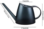 1.4L Watering Can Long Spout Plastic. Modern Watering Bottle for Indoor Outdoor Use, Lightweight Water Sprayer with Handle for Garden House Flower Bonsai Plant (Frosted Gray) - Image 2