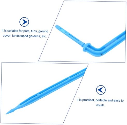 200 Pcs Plant Watering Spikes Automatic Drip Irrigation Garden Irrigation Stakes Automatic Drip Stake Multi-Head Drip Stake Automatic Drip Irrigation System Dripper Tool(Bluex3pcs,10X4cmx3pcs) - Image 3